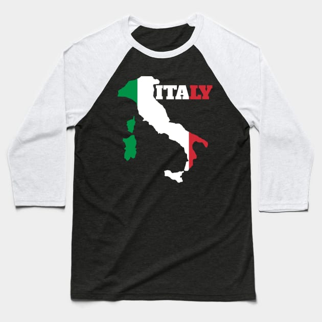 Italy, Italiano Baseball T-Shirt by maro_00